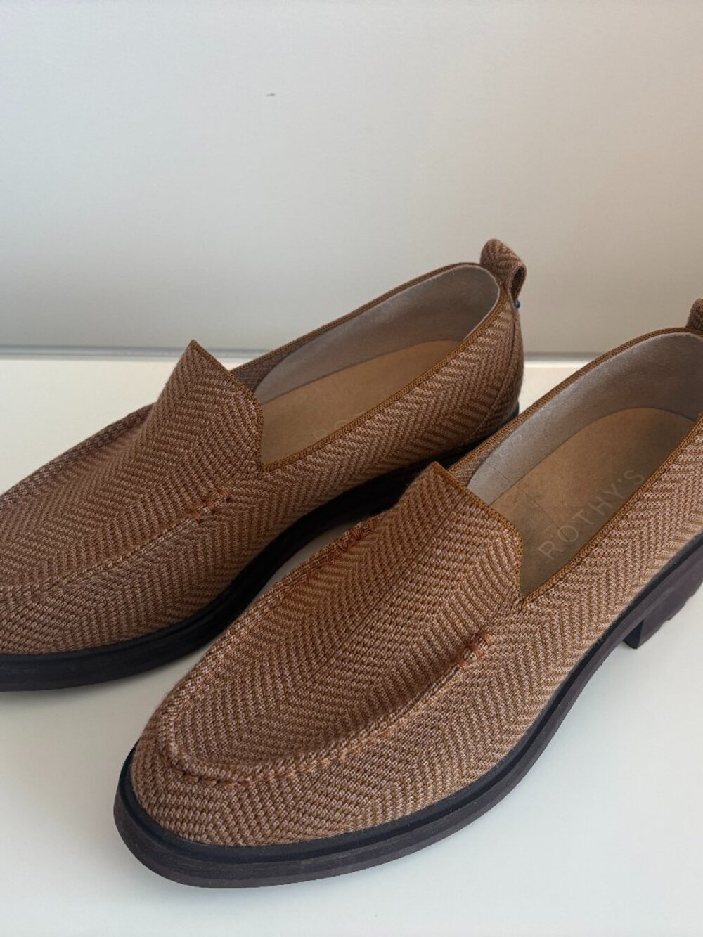 Rothy's The Lug Loafer - Teak Herringbone Size 8.5 - Picture 4 of 9